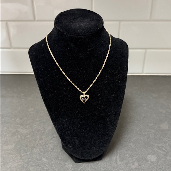 Nina Ricci Heart Pendant Gold Necklace